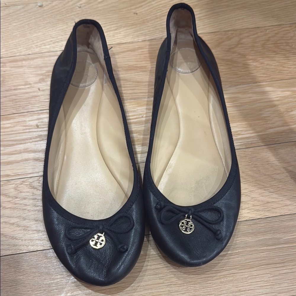 Tory Burch Black Ballet Flats